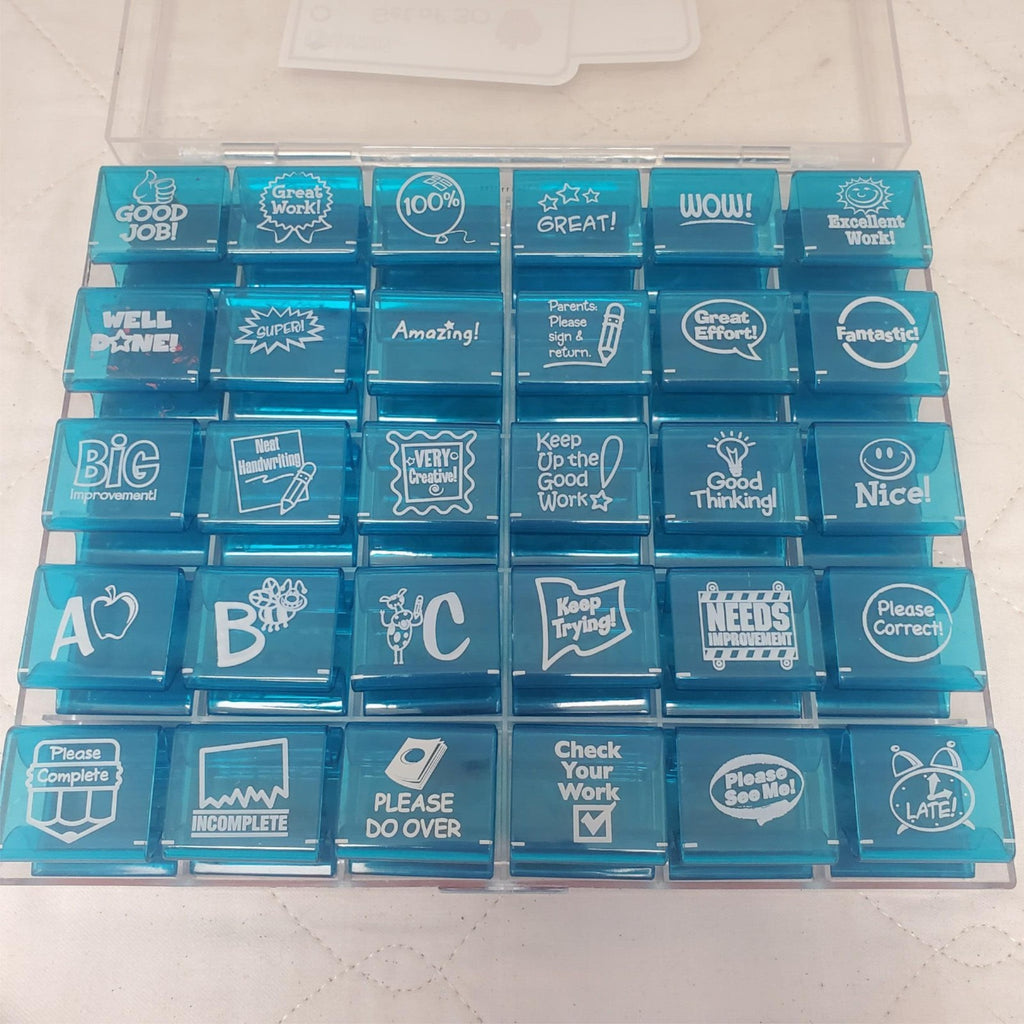 Learning Resources Teacher Stamp Rubber Stamps Set of 30