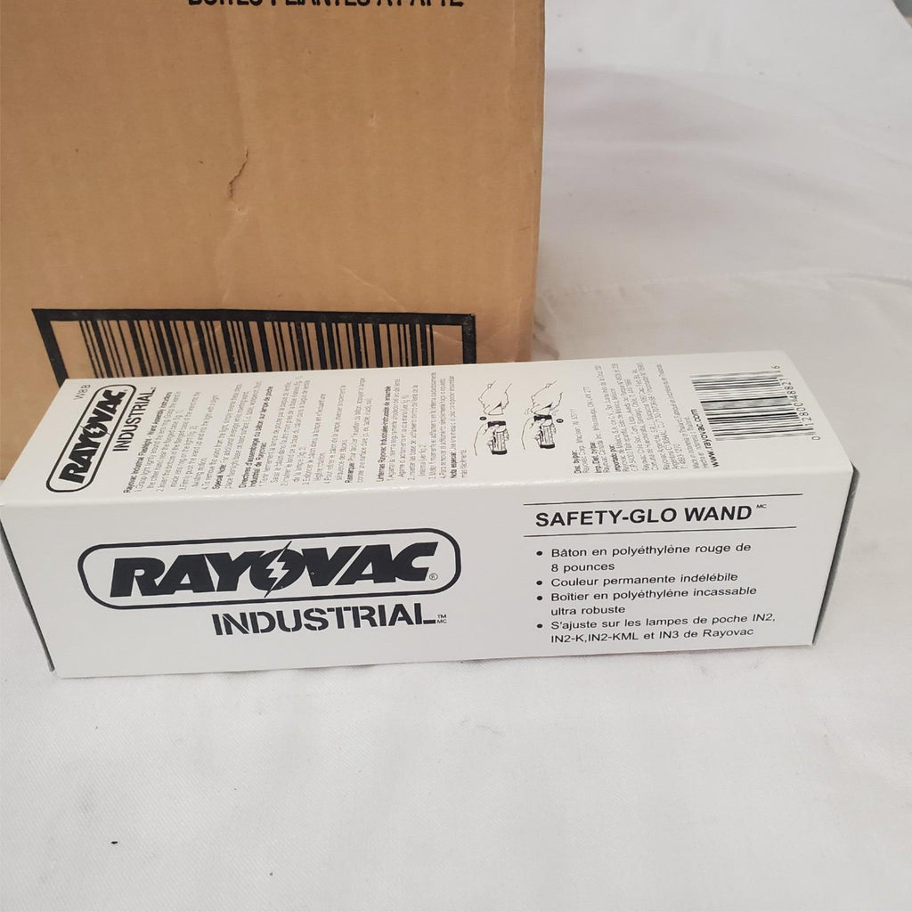 Lot of 12 Rayovac W8B Red Polyethylene Safty-Glo Wands 8 in