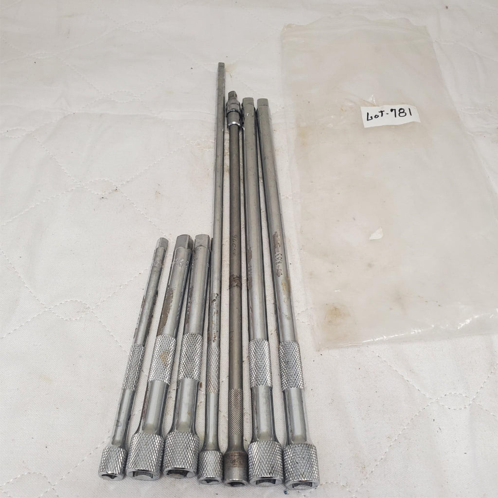 Lot of 7 Assorted Piece Knurled Extension Bar Set LOT-781