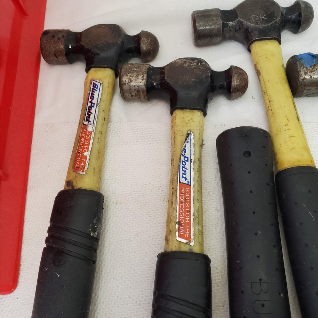 Lot of 7 Blue Point Ball Peen Hammers Fiberglass Handle LOT-404