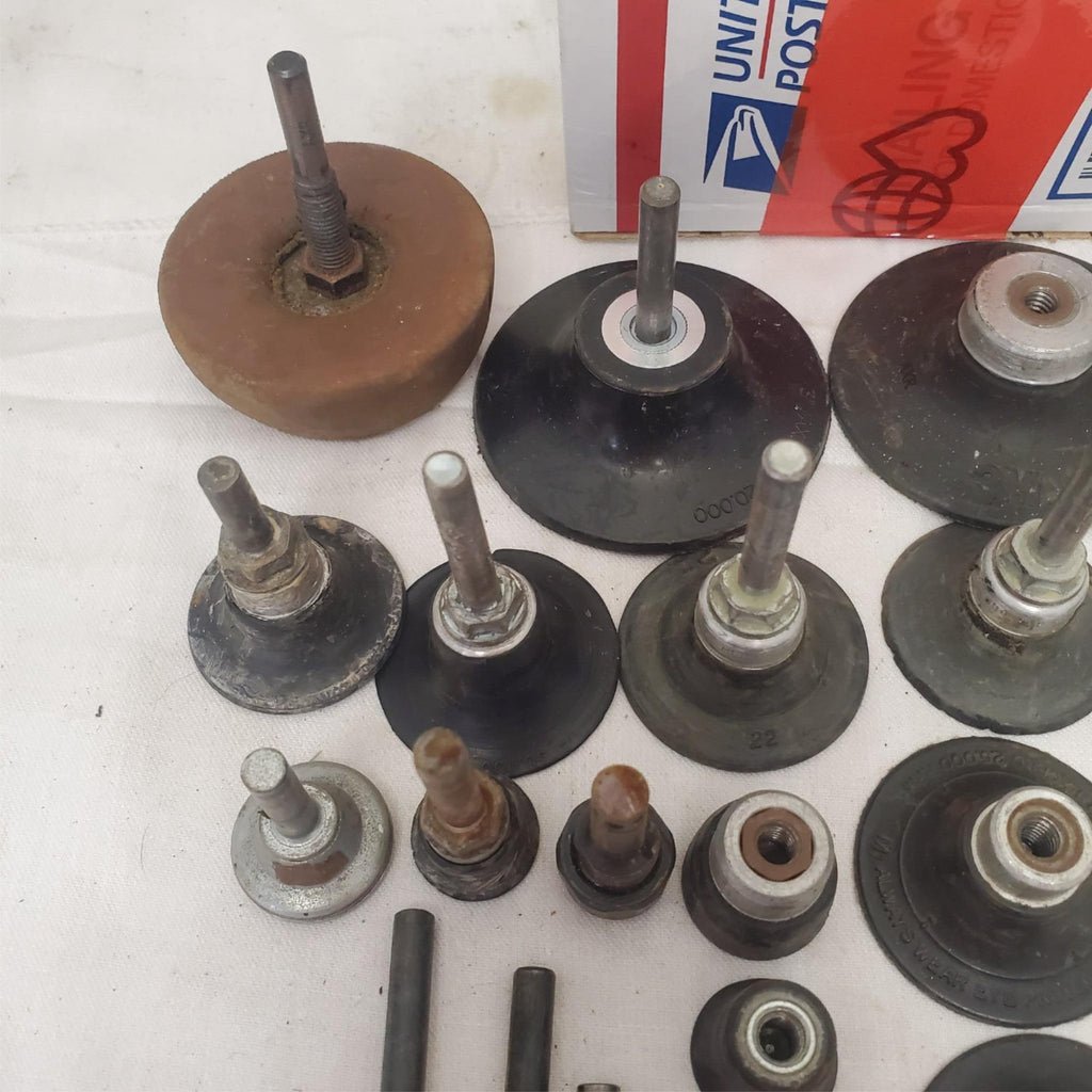 Lot of 20 Assorted Rotary carbide burrs, Backing Pad etc LOT-112
