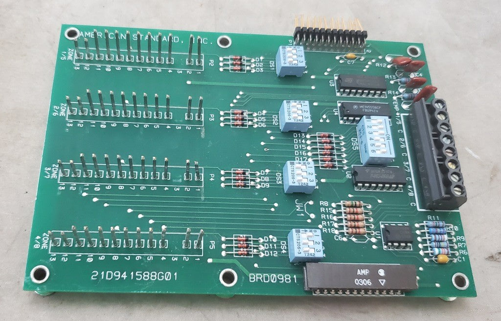Vintage Used OEM Trane 21D941588G01 Control Sister Board BRD0981