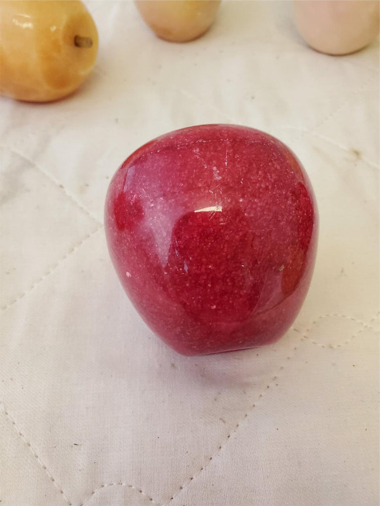 Lot of 9 Vintage Italian Alabaster Stone Marble Fruit & Veggies Art Pieces