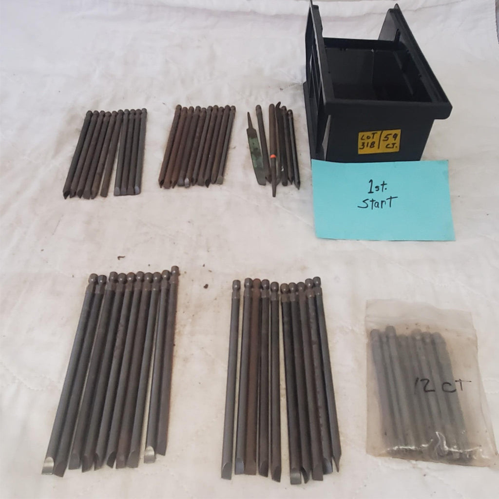 Lot Of 59 Ratcheting Screwdriver Bits Yankee, Apex. (Slotted & Phillips) LOT-318