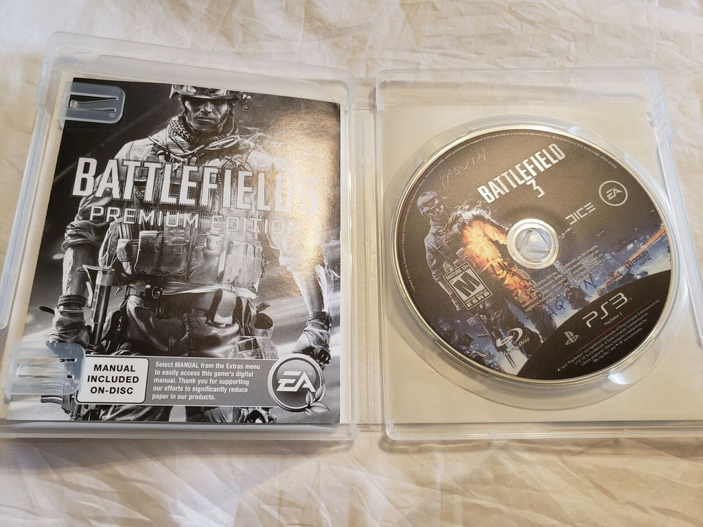 Battlefield 3 PS3 Premium Edition (Sony PlayStation 3)MN Manual Included ON Disc