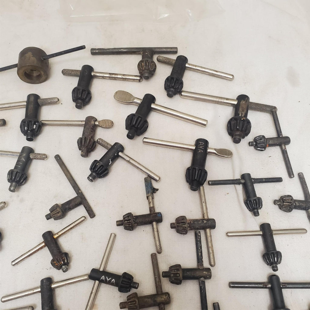 Lot of 37 Assorted Drill Chuck Keys Jacobs & More LOT-817