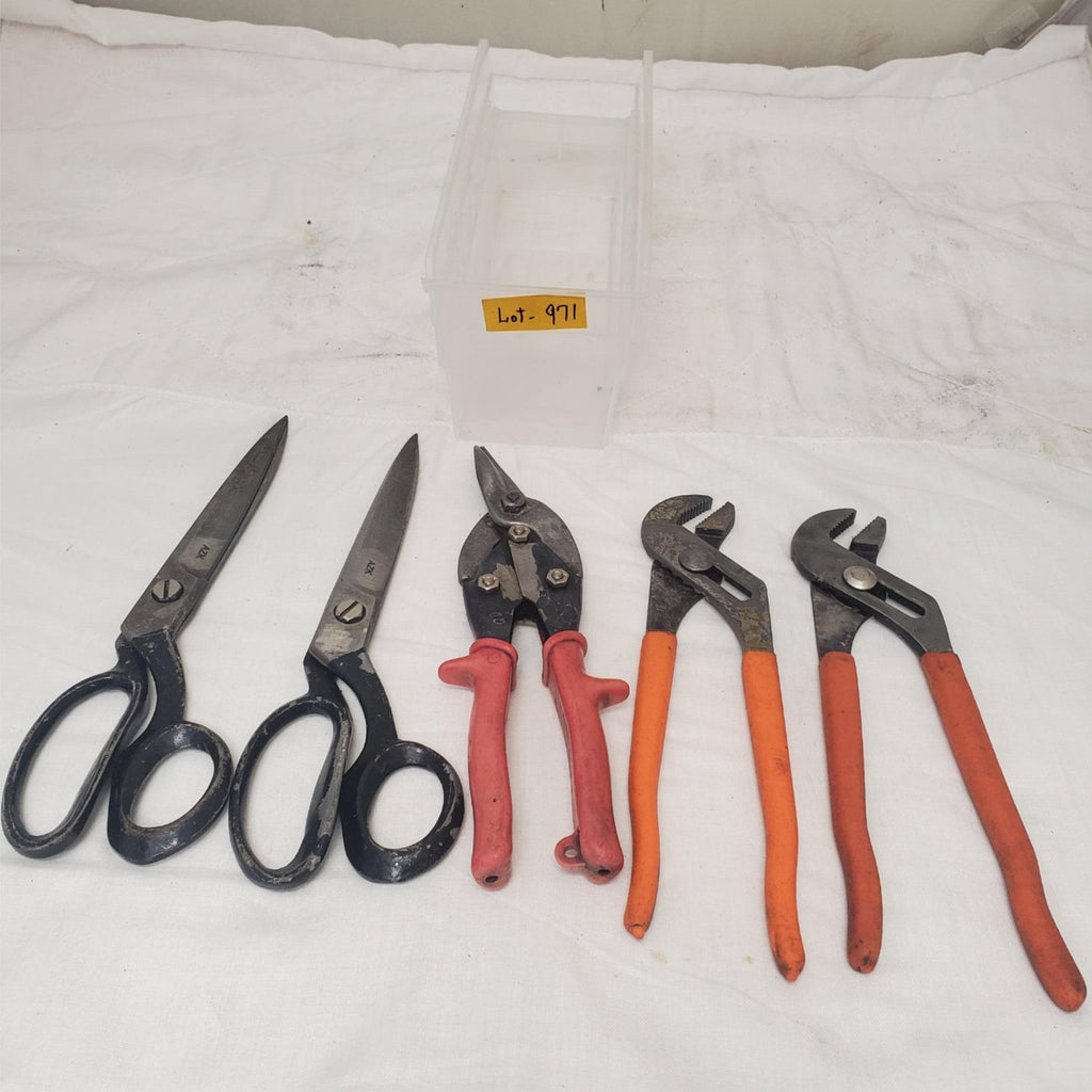 Assorted Sewing Scissors Aviation Snips with Adjustable Pliers LOT-971
