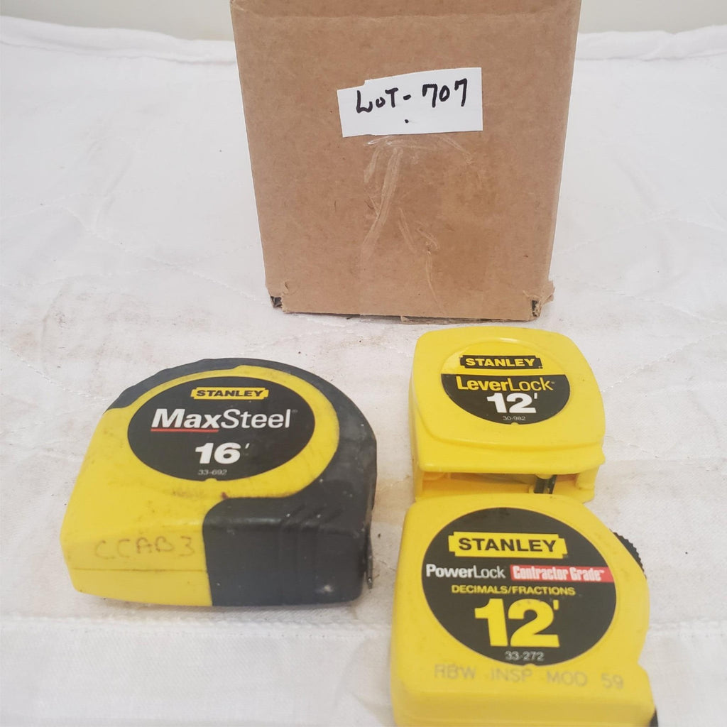 Lot of 3 Stanley Locking Measuring Tape LOT-707