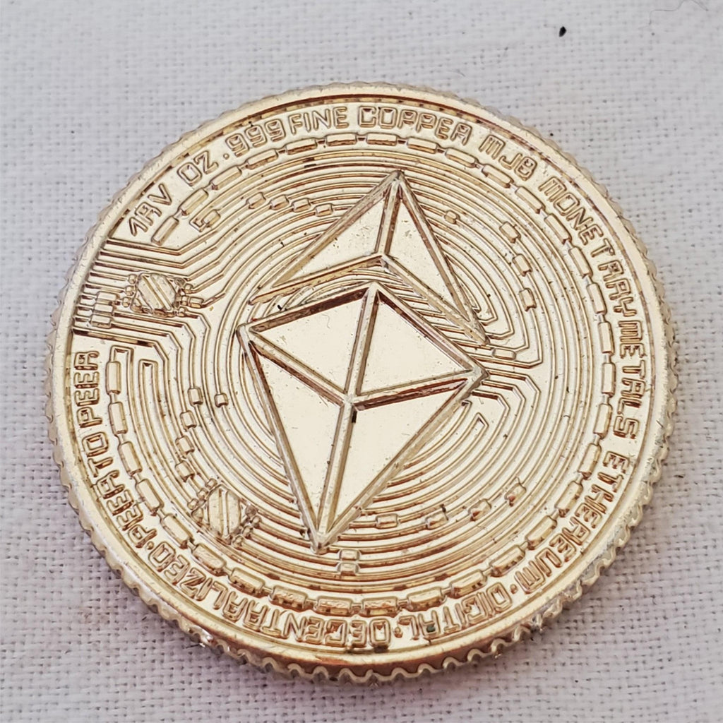 1 OZ .999 Fine Copper MJB Monetary Metals Ethereum Coin
