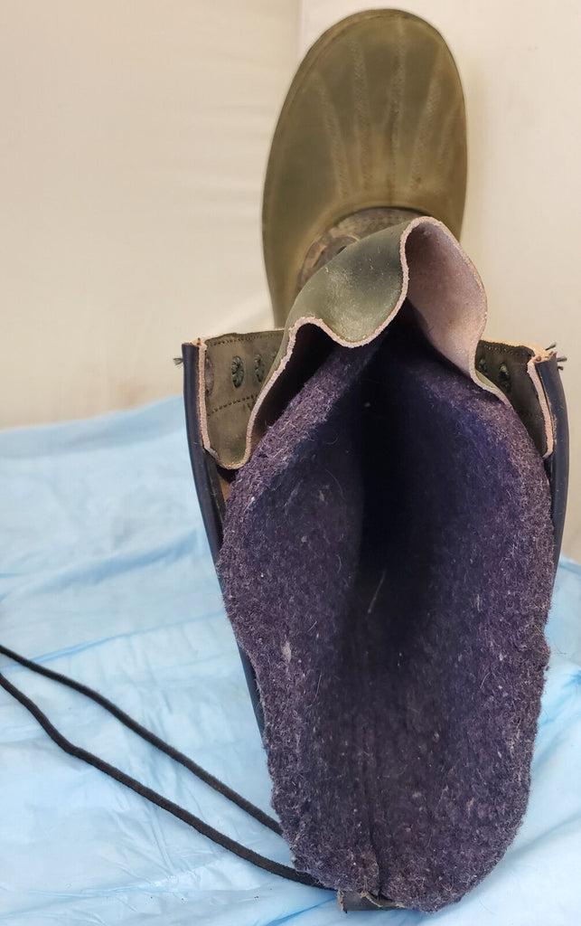 Green Sorel Kaufman Lana Foderato Winter Leather Boots Size 12