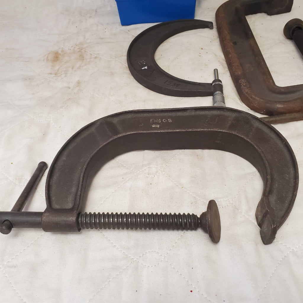 Lot of Various Wright Extra Heavy C-Clamp Wrench Hand Tool LOT 380