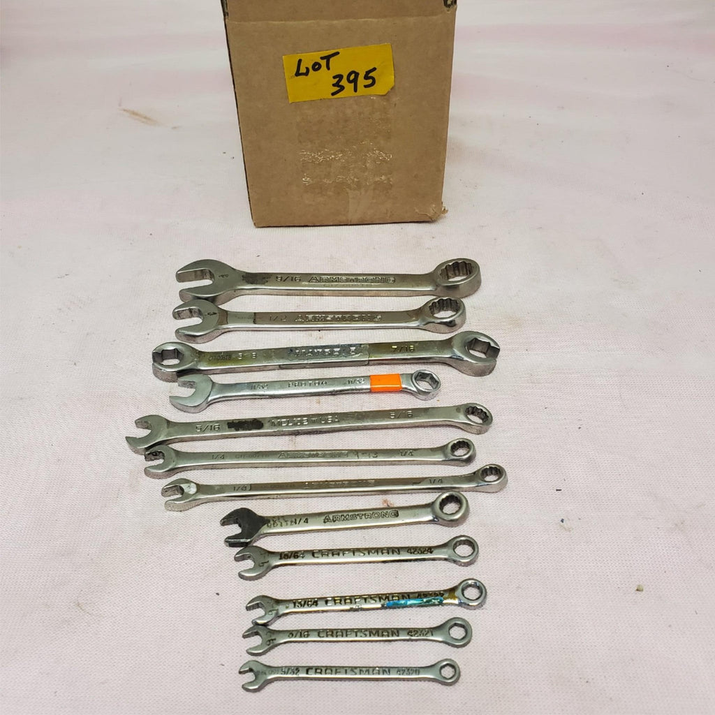 Lot of 12 Assorted Open End Combination Wrench Set LOT-395