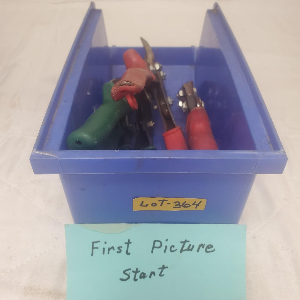 Lot of 4 BluePoint DAR Cuts Right Tin Snips Aviation Sheet Metal Cutters LOT-364