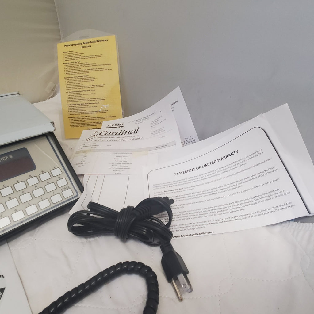 Cardinal Detecto PC-20A Price Computing Measuring Scale