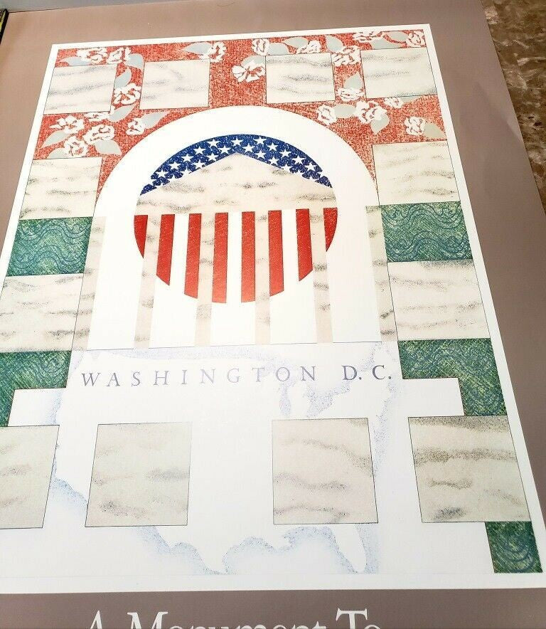 Original Brenda Hoffman A Monument to Washington DC Art Print