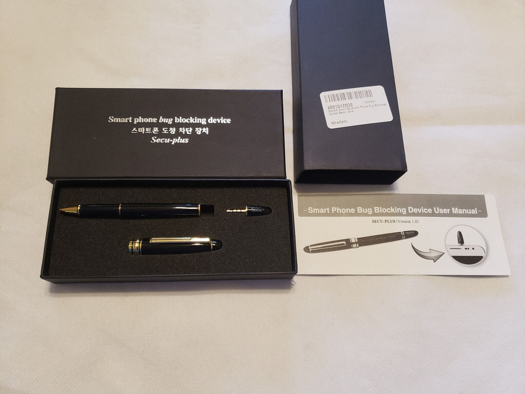 Record Your Life Secu-Plus Smart Phone Bug Blocking Device Pen