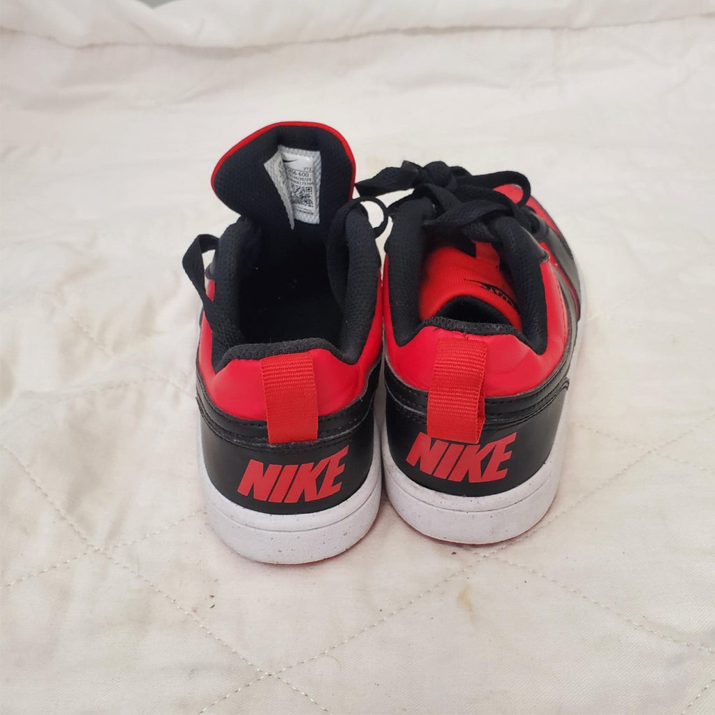Nike Court Borough Low Recraft Red & Black Shoes US Size 3.5Y