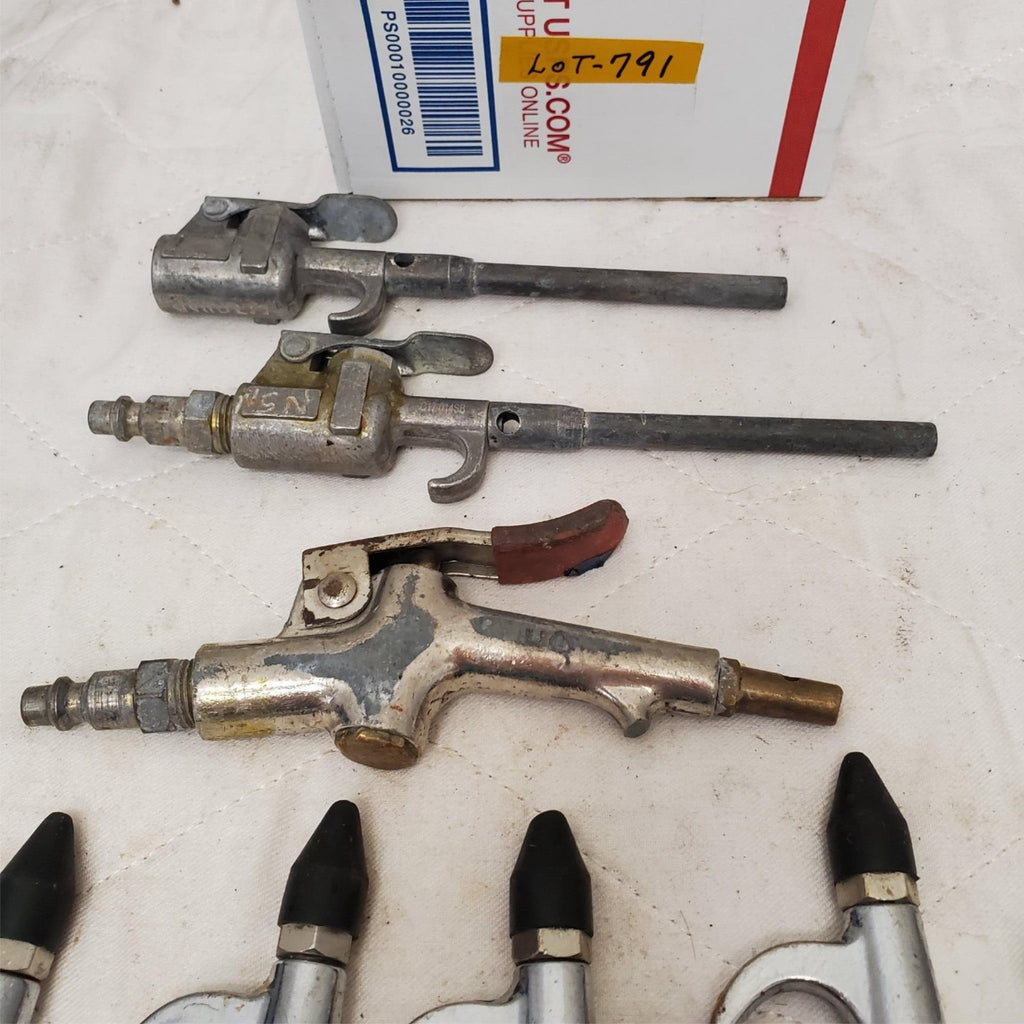 Lot of 8 Coilhose & Various Pneumatics High Pressure Air Blow Gun LOT-791