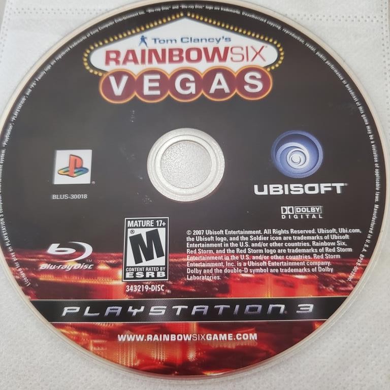 Tom Clancy's Rainbow Six: Vegas Sony PlayStation 3 Game Disc Only