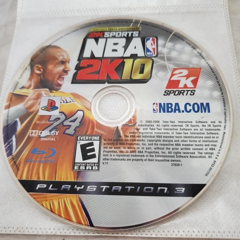 NBA 2K10 Sony PlayStation 3 Game Disc Only