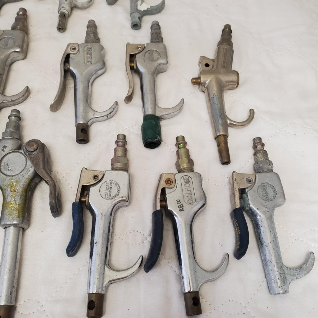 Lot of 22 Coilhose & Various Pneumatics Air Blow Gun Lot 684