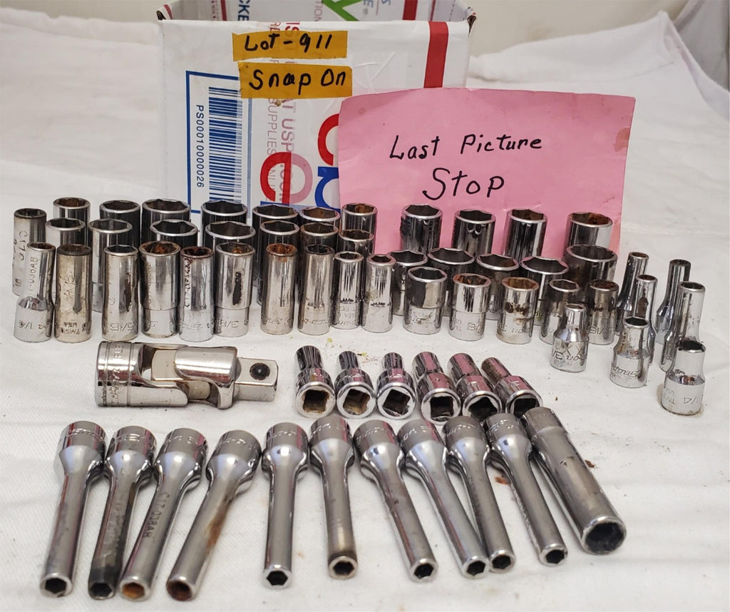 Lot of 64 pc Assorted  Snao on Sockets, Chrome LOT-911