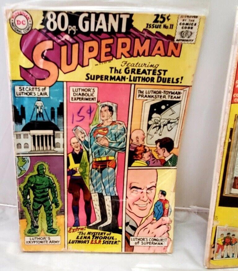 DC Comics Lot Giant Superman 11 | Powerless Superman in Super-Town Superman
