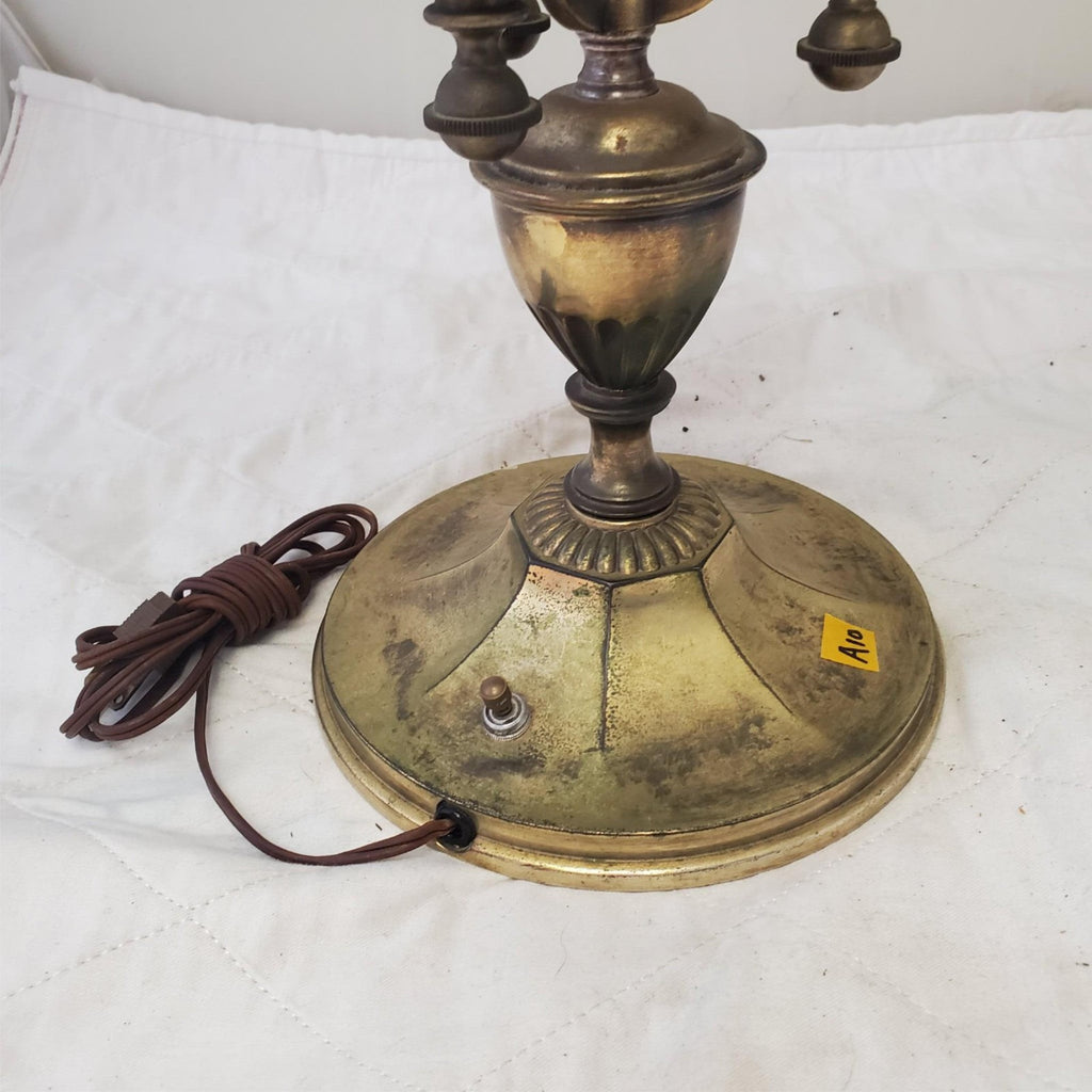 Vintage Stiffel Bouillotte Candlestick Brass Table Lamp A10