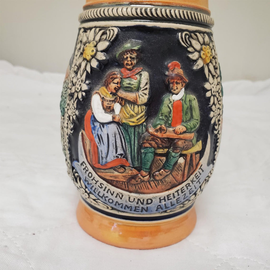 Frohsinn Und Heiterkeit Willkommen Allezeit E. Bay Germany Stein without Lid