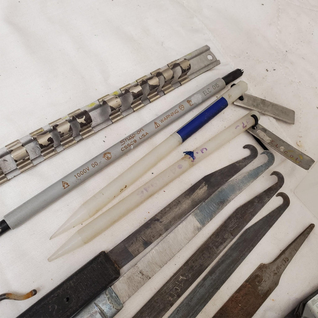 Lot of Grip Scale, Antique Irons Blades Cutters and More LOT-832
