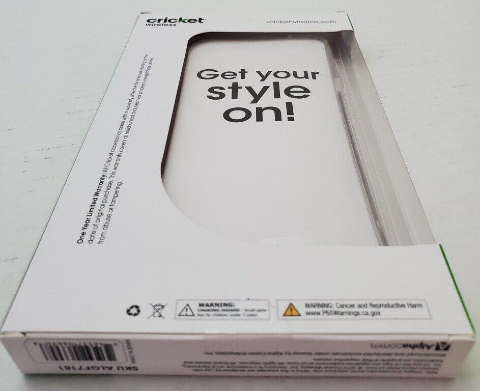 Cricket Wireless LG Harmony 3 Rugged Protective Case Designer Fashion - White