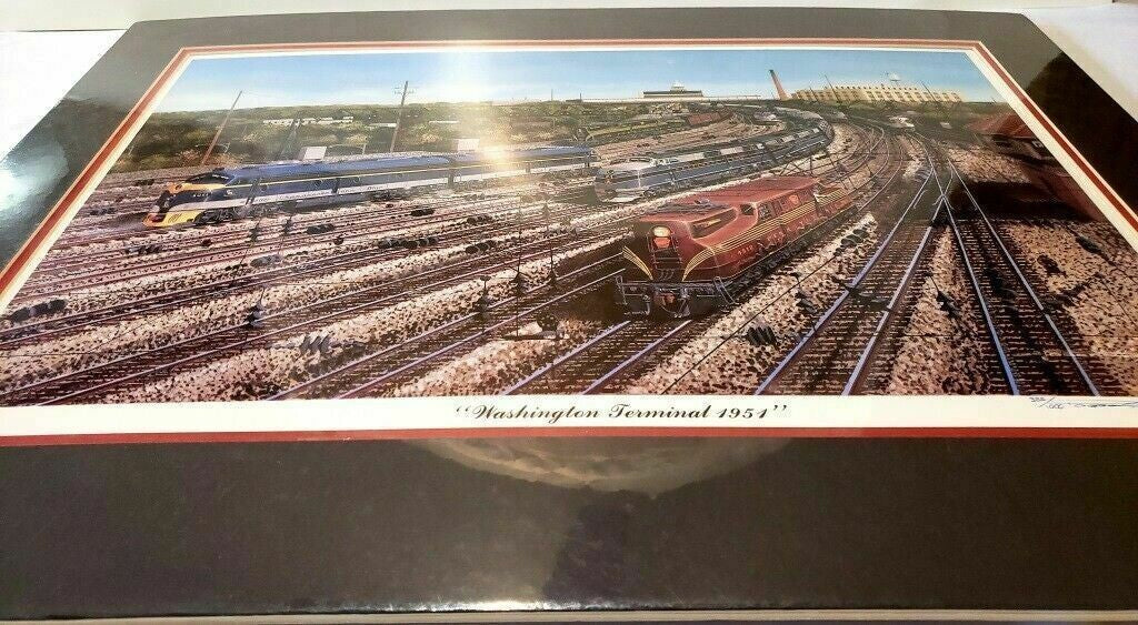 Mainline Memories 'Washington Terminal 1951 ' Railroad Art