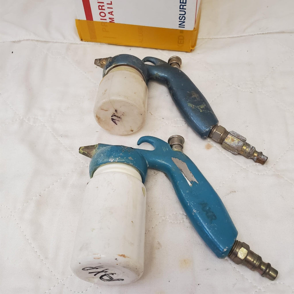 Lot of 2 Vintage Air Paint Spray Guns with Jars LOT-803