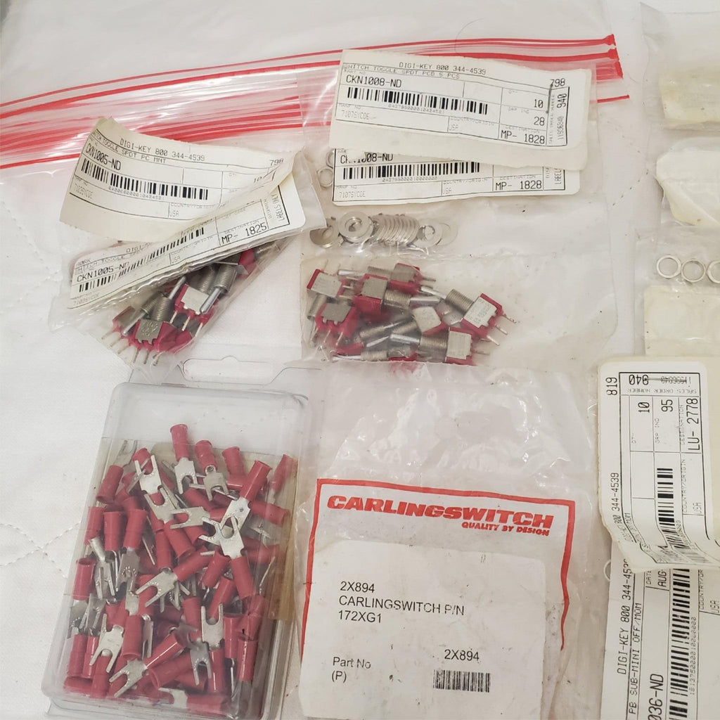 Large Lot of Omron Omega Switches Relays Electronics Parts