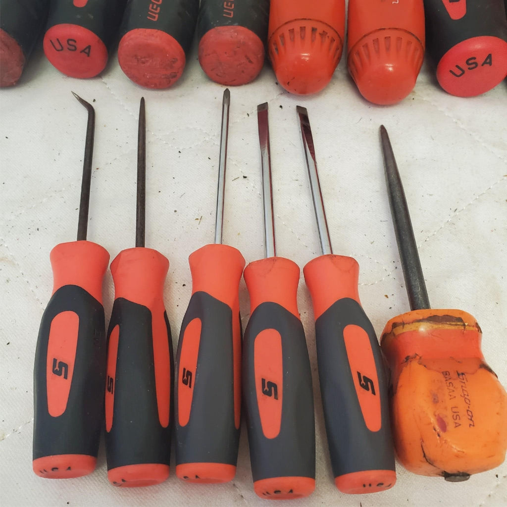 Lot of Snap-on Assortment of Various Screw, Shank & other Drivers LOT 542