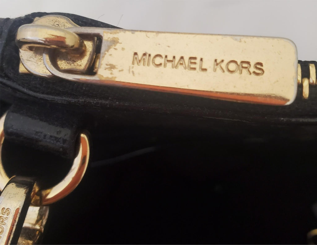 Michael Kors Sutton Satchel Black Leather Handbag