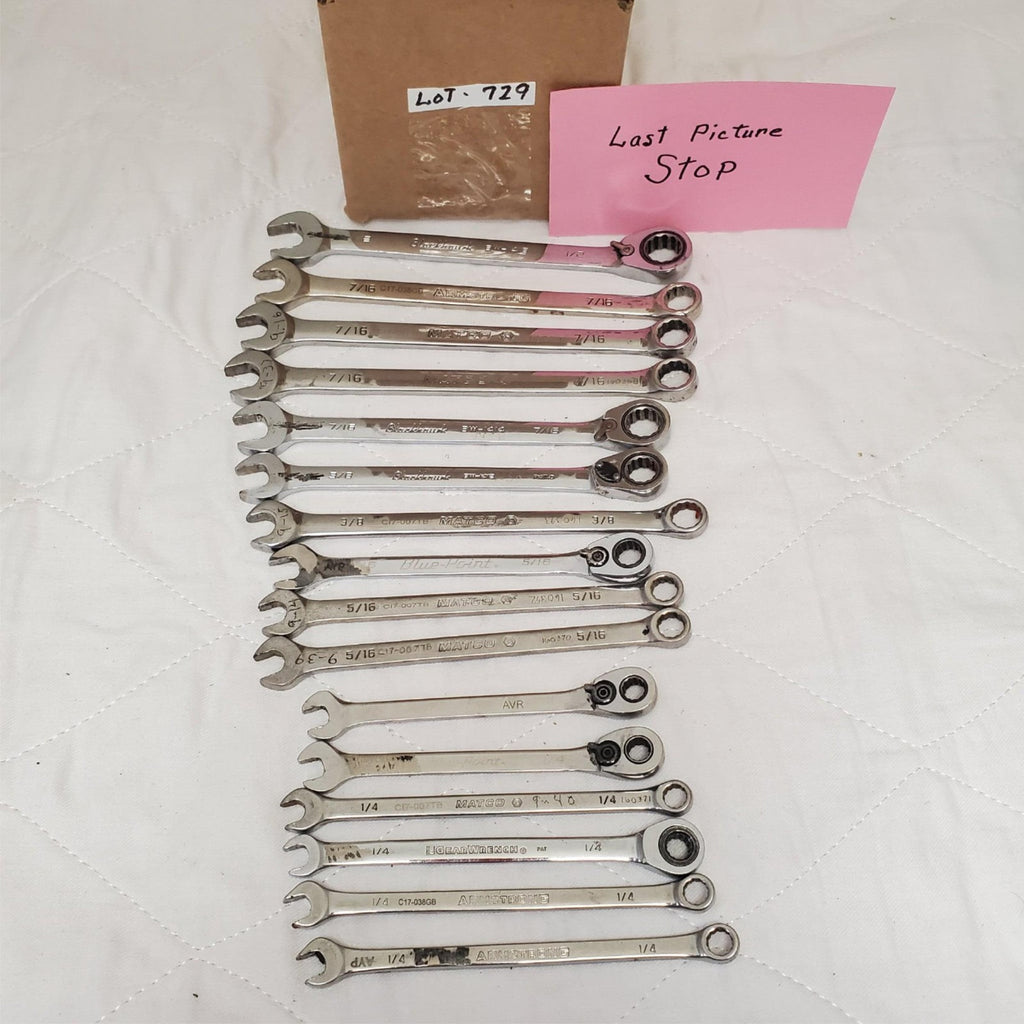 Lot of 16 Assorted Combination Wrench Set LOT-729