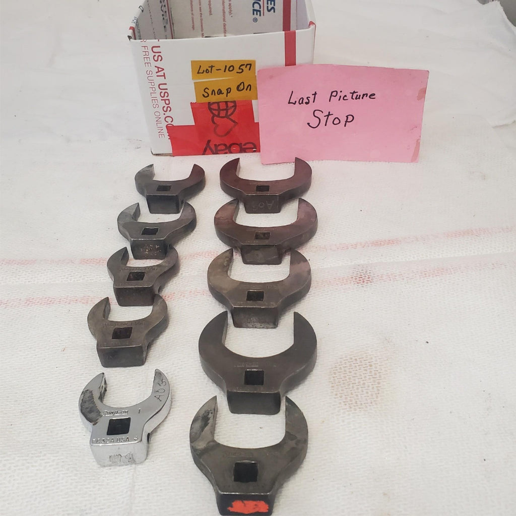 Lot of 10 Snap on open-end crowfoot wrench LOT-1057