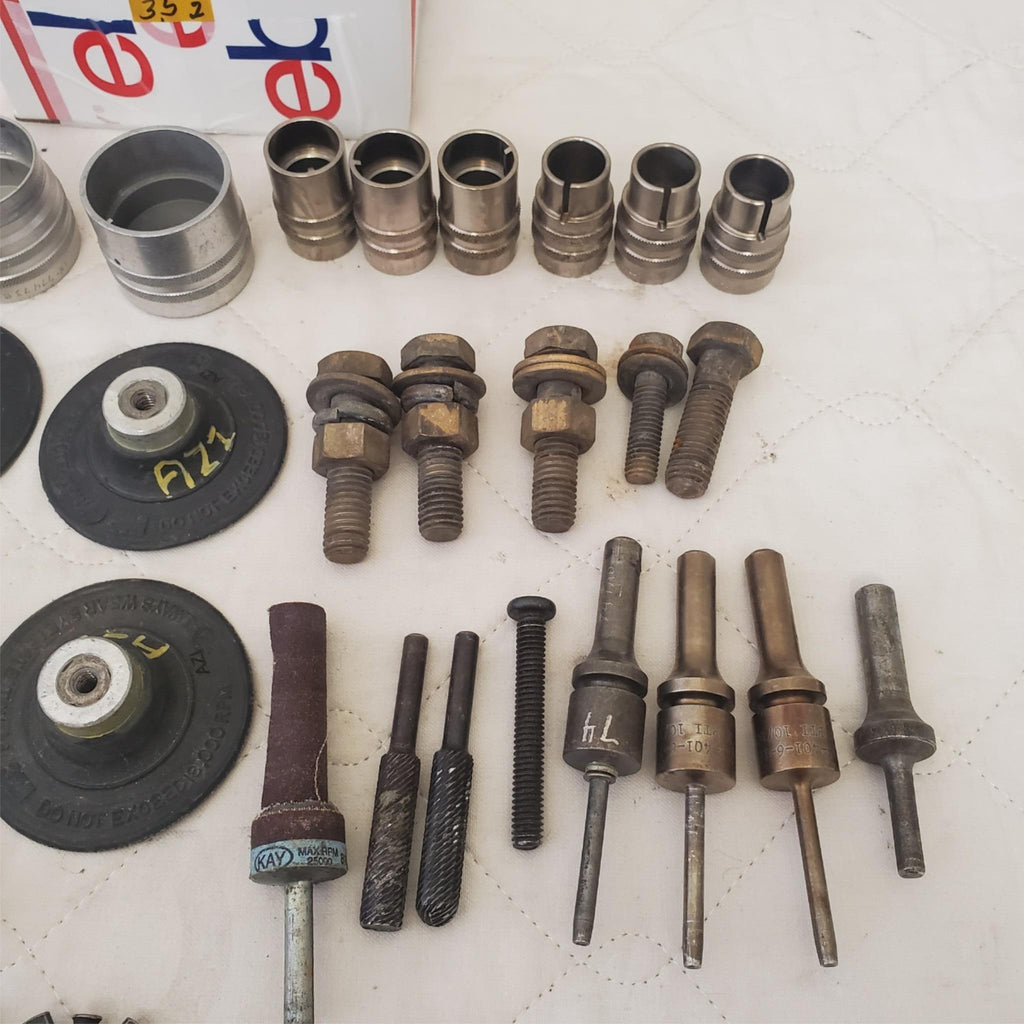 Lot of Cab Mount, Rivet Shank, Nuts Bolts, Drill Chuck Key & Other Tools LOT 352