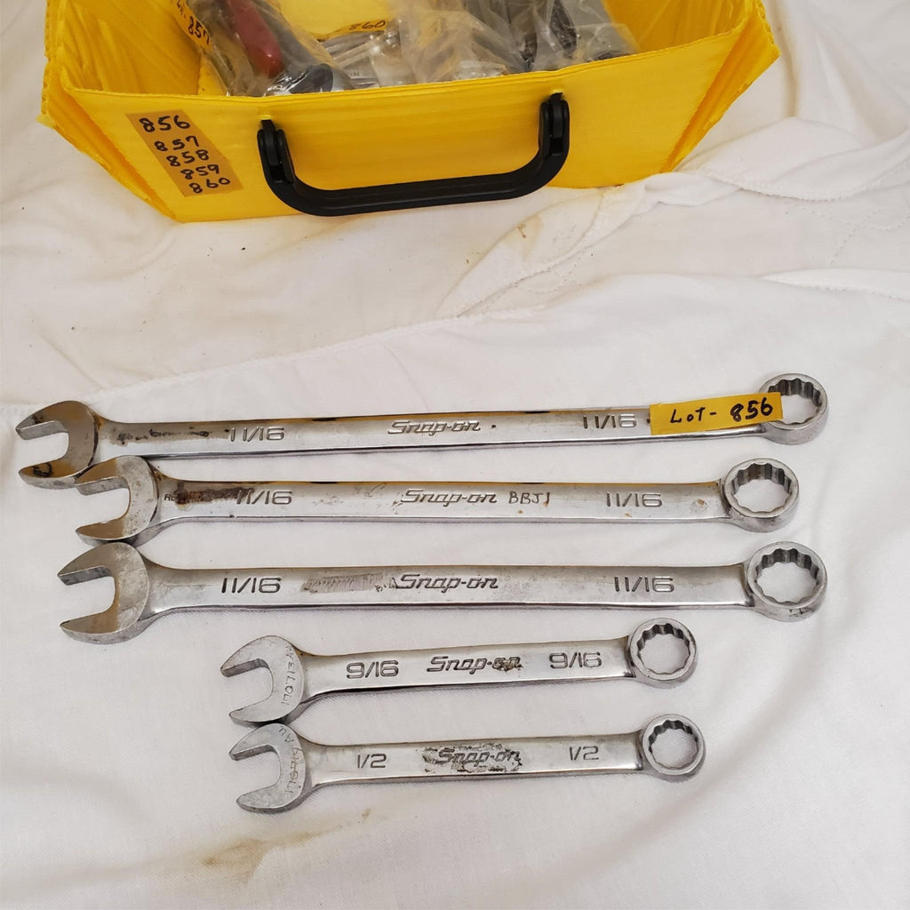 Lot of 5 Snap-On Combination Wrench Set LOT-856
