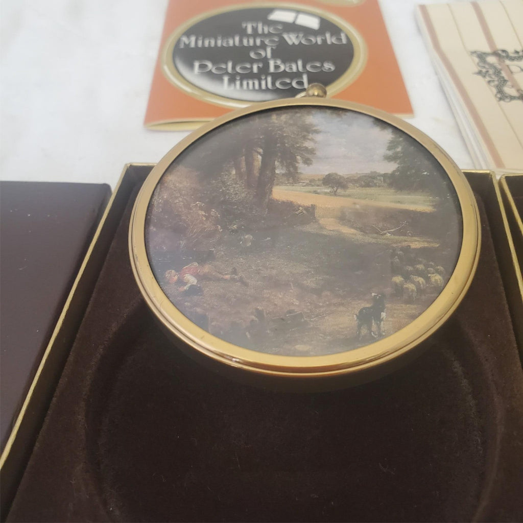 Lot of Assorted Wedgwood Queensware Plates & Miniature World of Peter Bates Post