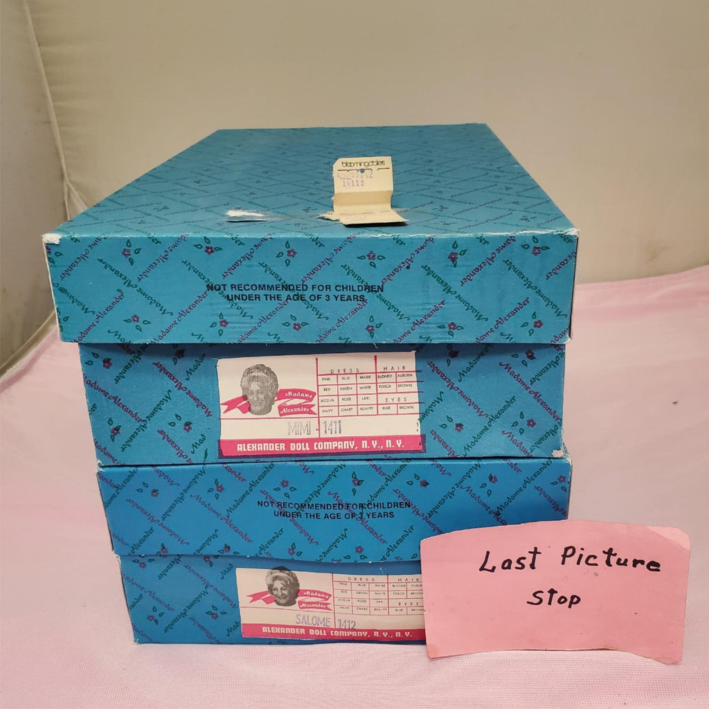 Madame Alexander #1411 Mimi #1412 Salome Opera Series Dolls Set with Box