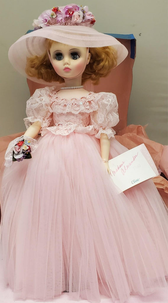 Madame Alexander #1655 Elise Bridesmaid Doll with Box & Stand