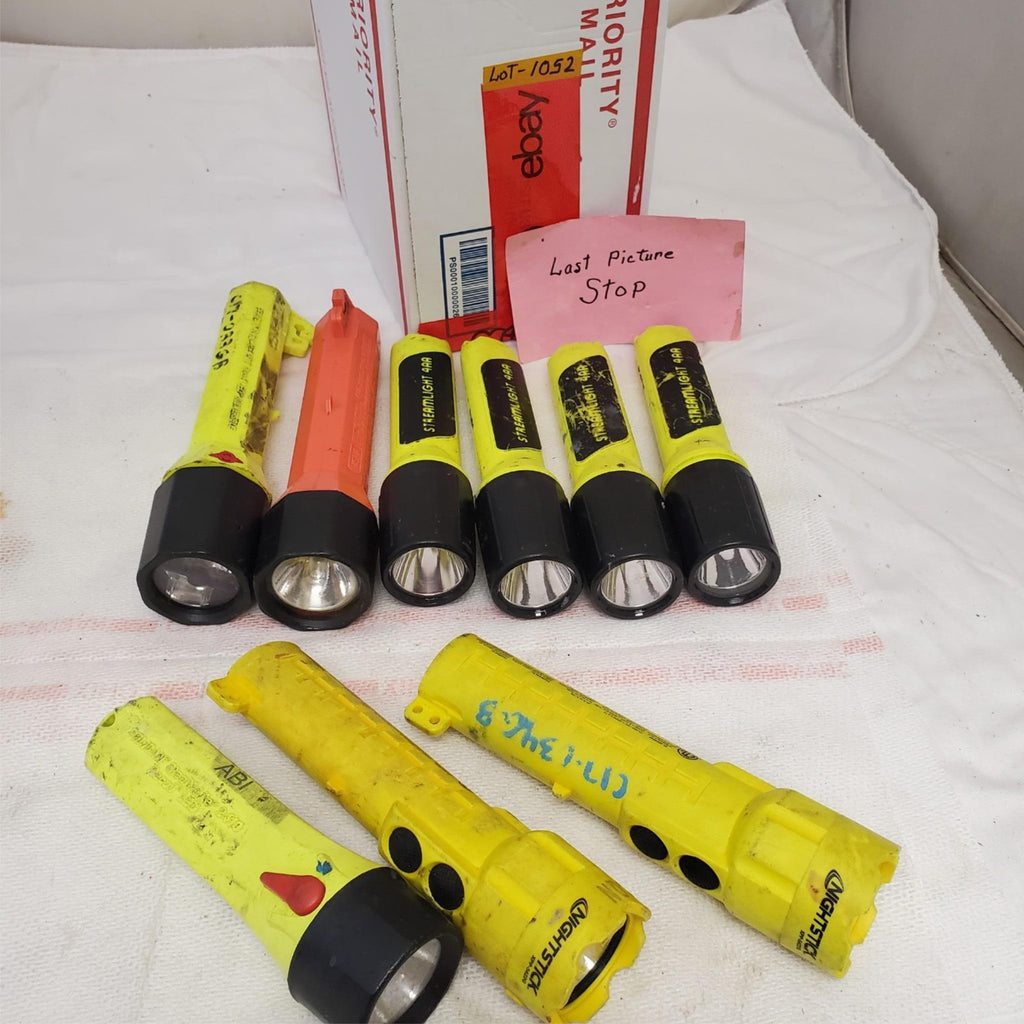 Lot of 9 Nightstick LED Flashlights Mixed Models & Colors LOT-1052