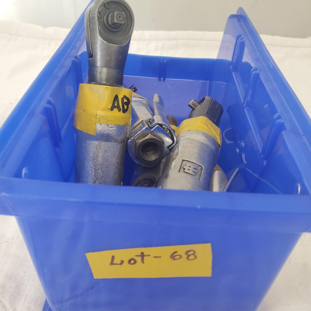 Lot of 5 Assorted Heavy Duty Pneumatic Air Ratchet Wrench Air Tool LOT-68