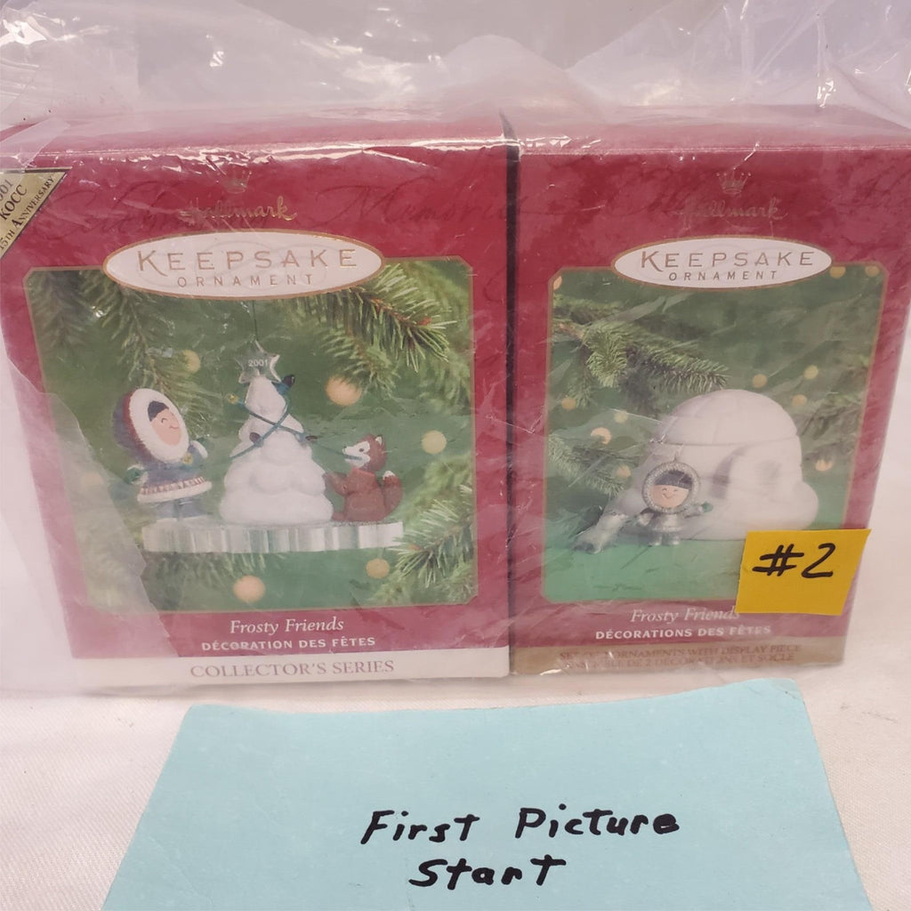Set of 2 Hallmark Keepsake Ornament Frosty Friends #2