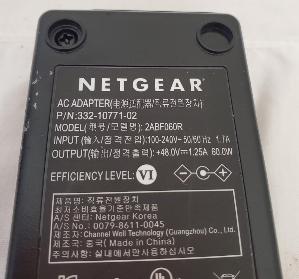 Netgear 2ABF060R 60W AC Power Adapter Charger