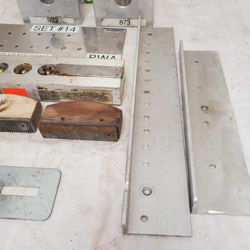 Lot of Measurement and Tooling Brackets Tools