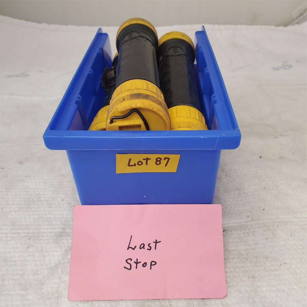 Lot of 5 Msha and Brinkmann Legend Aluminum Flashlight