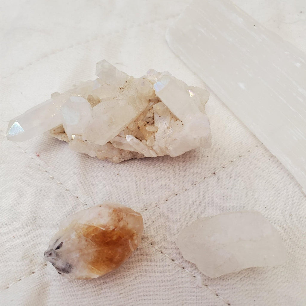 Natural Healing Stones White Crystal Quartz Crystal Cluster Energy Ornaments